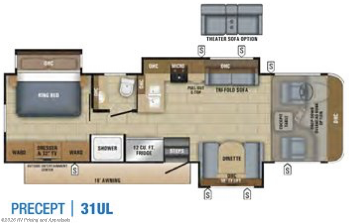 2018 Precept 31UL- LOCATED IN KINGSLAND, TEXAS by Jayco from RV Pricing and Appraisals in , Florida