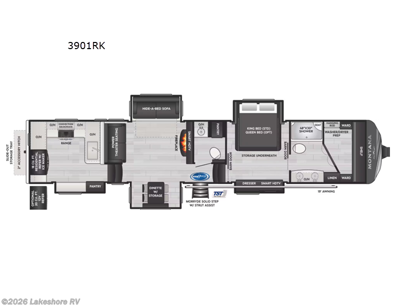 2026 Montana 3901RK by Keystone from Lakeshore RV in Muskegon, Michigan