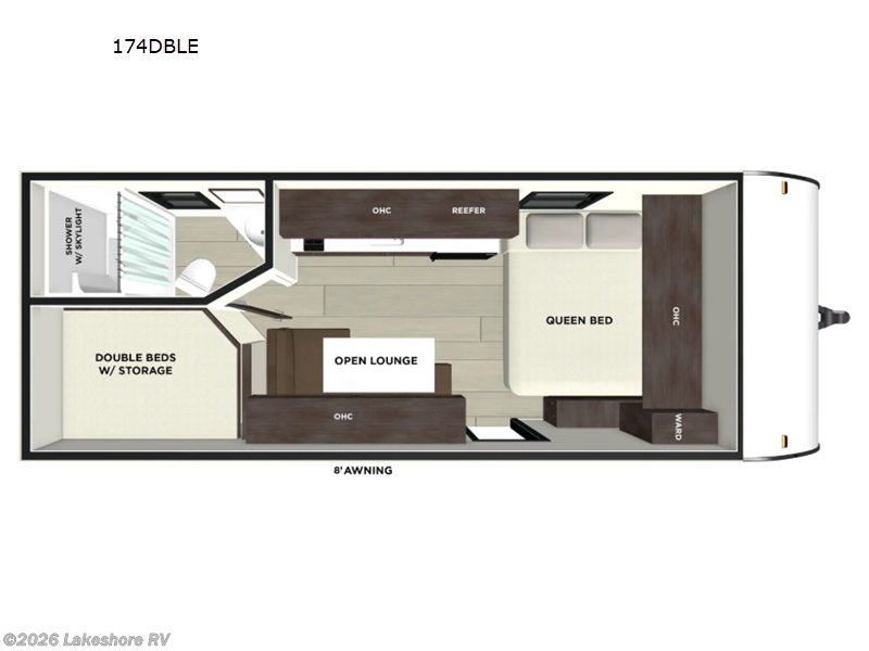 2026 Forest River Wildwood FSX 174DBLE - New Travel Trailer For Sale by Lakeshore RV in Muskegon, Michigan