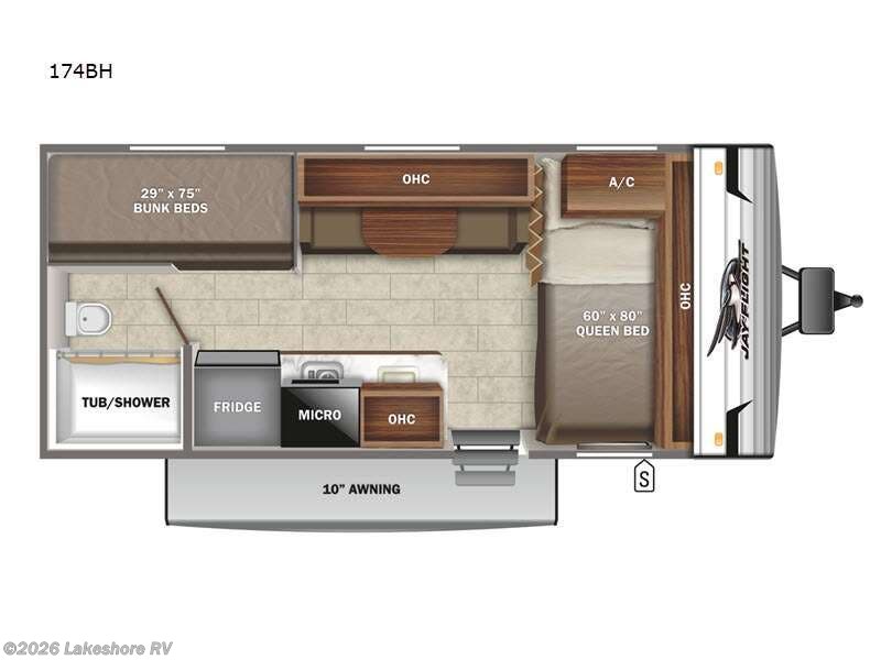 2022 Jayco Jay Flight SLX 7 174BH - Used Travel Trailer For Sale by Lakeshore RV in Muskegon, Michigan