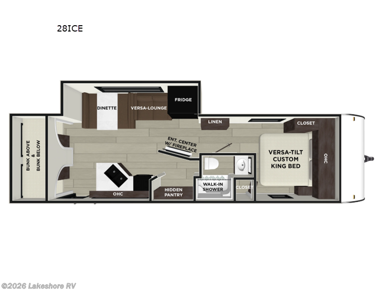 2026 Wildwood X-Lite 28ICE by Forest River from Lakeshore RV in Muskegon, Michigan