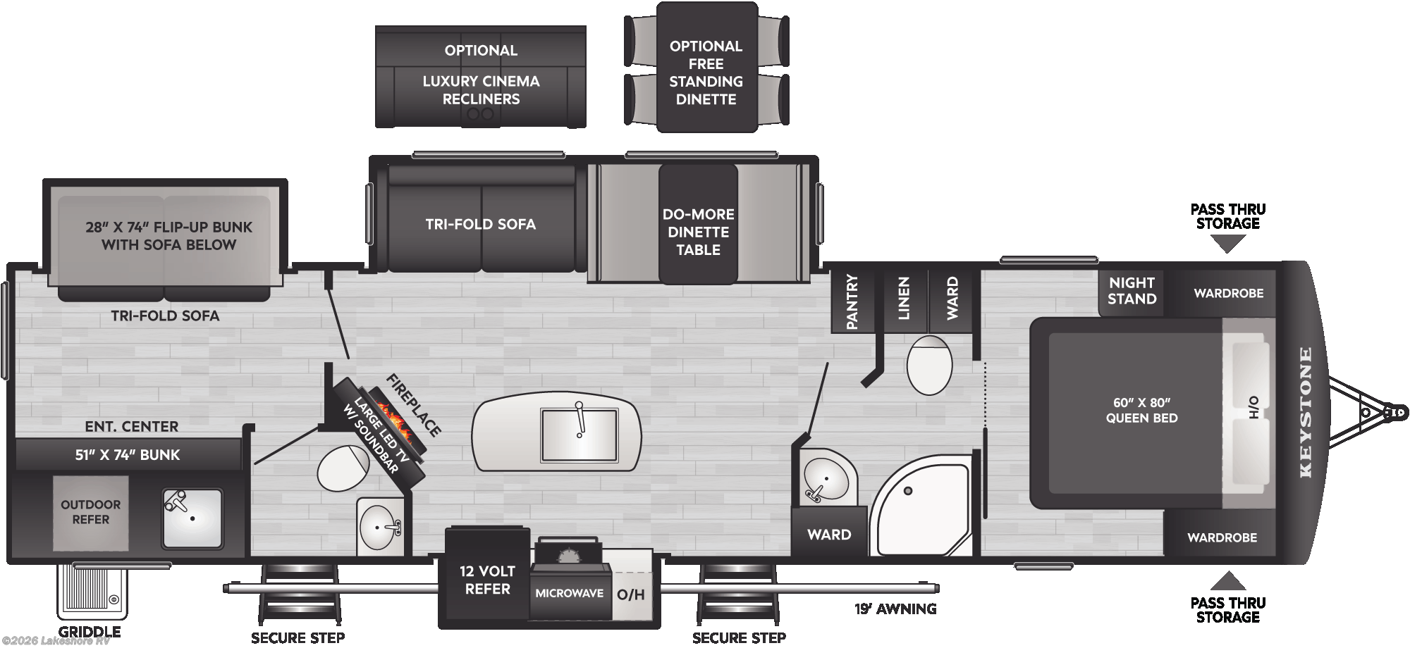 2026 Keystone Passport 3300BK - New Travel Trailer For Sale by Lakeshore RV in Muskegon, Michigan