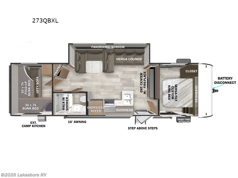 New 2026 Forest River Wildwood X-Lite 273QBXL available in Muskegon, Michigan