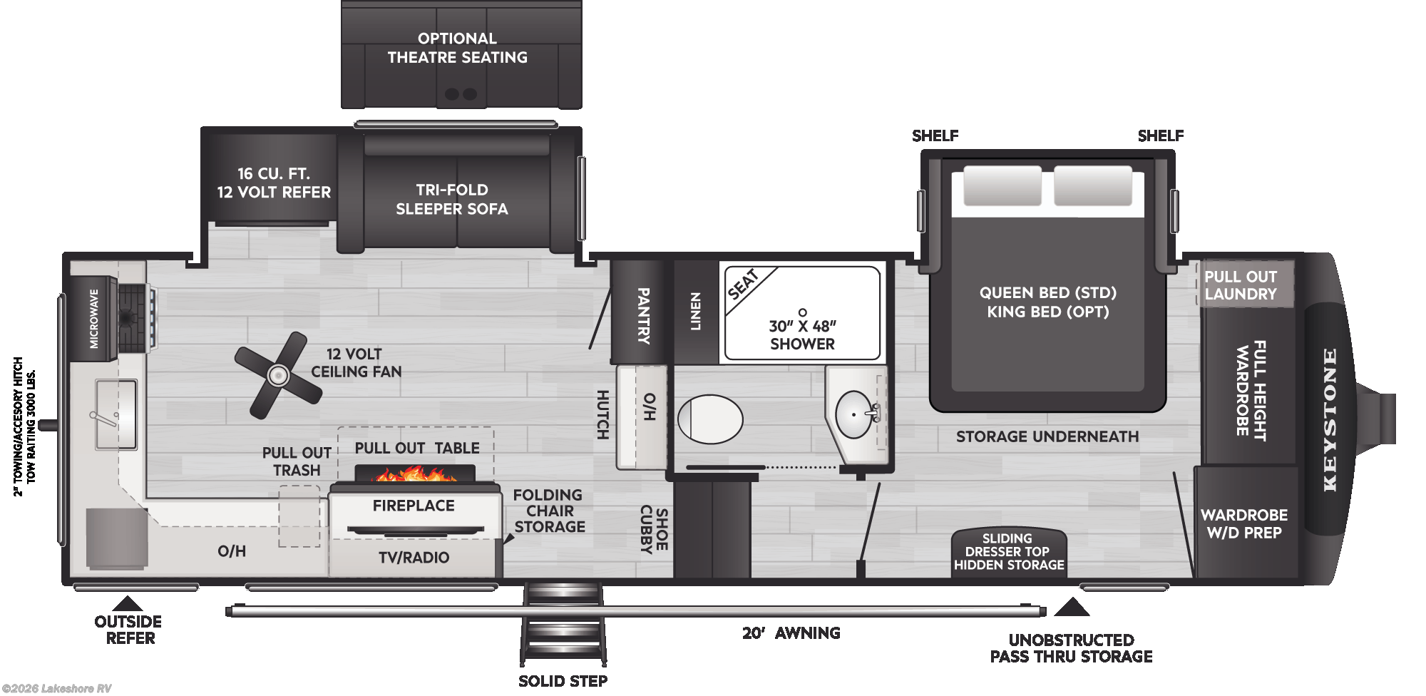 2026 Keystone Cougar 260MLE - New Fifth Wheel For Sale by Lakeshore RV in Muskegon, Michigan