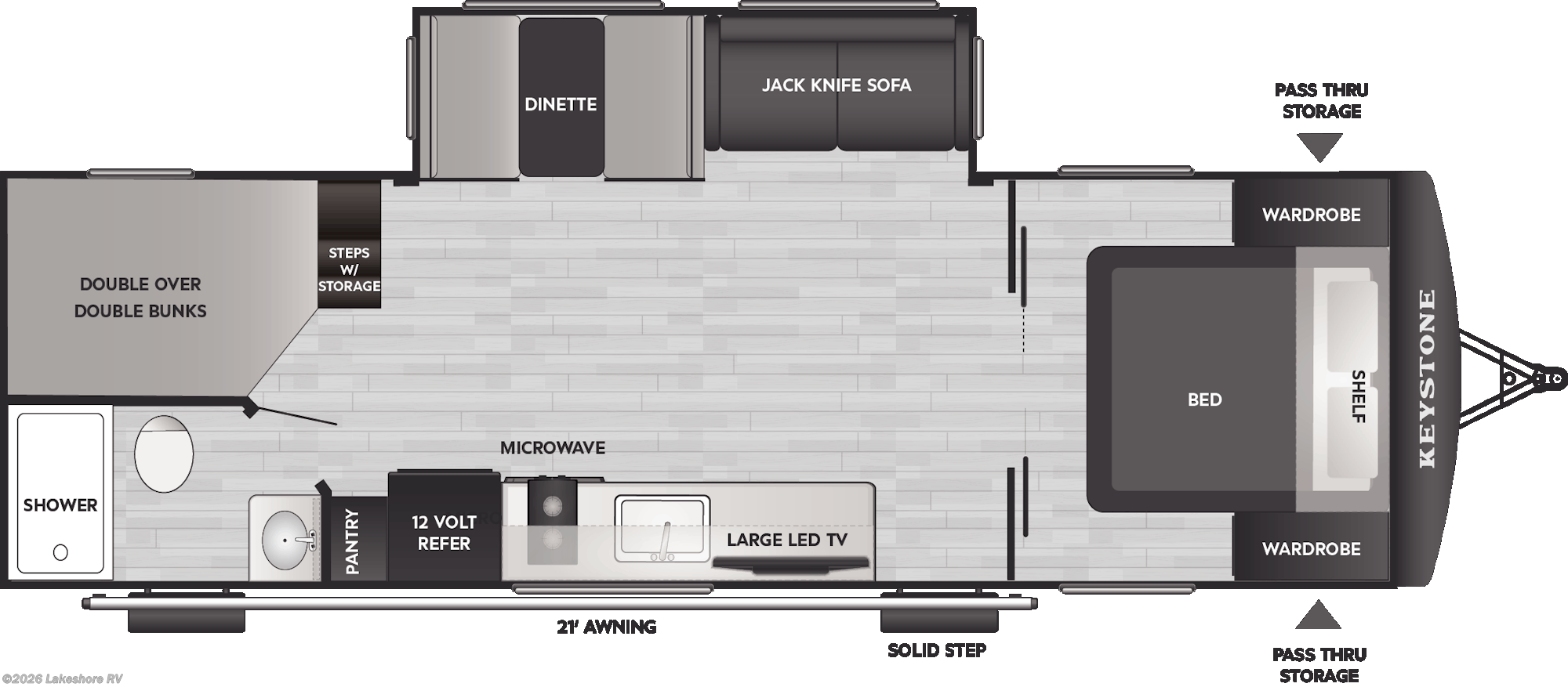 2026 Keystone Passport Classic 260BHC - New Travel Trailer For Sale by Lakeshore RV in Muskegon, Michigan