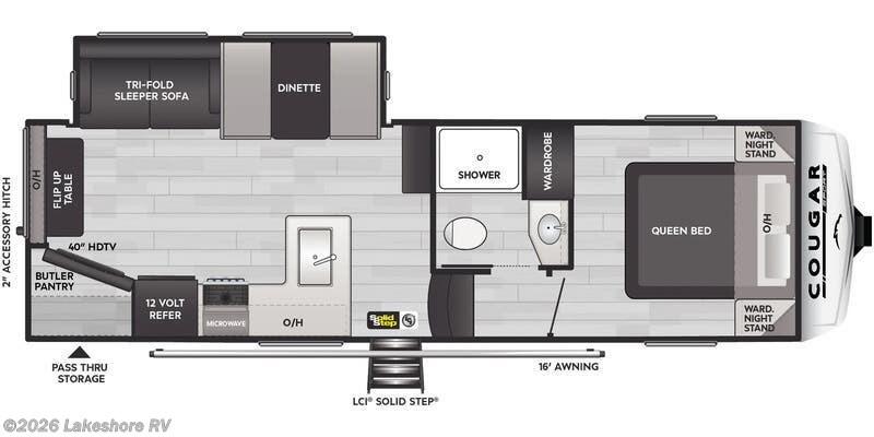 2026 Keystone Cougar Sport 2400RE - New Fifth Wheel For Sale by Lakeshore RV in Muskegon, Michigan