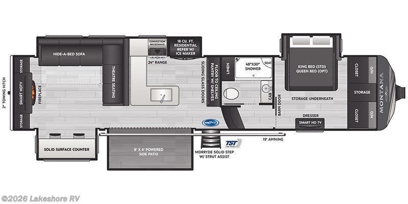 2025 Keystone Montana 3532SP - New Fifth Wheel For Sale by Lakeshore RV in Muskegon, Michigan