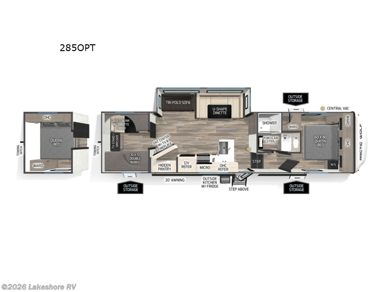 2026 Cherokee Arctic Wolf 285OPT by Forest River from Lakeshore RV in Muskegon, Michigan