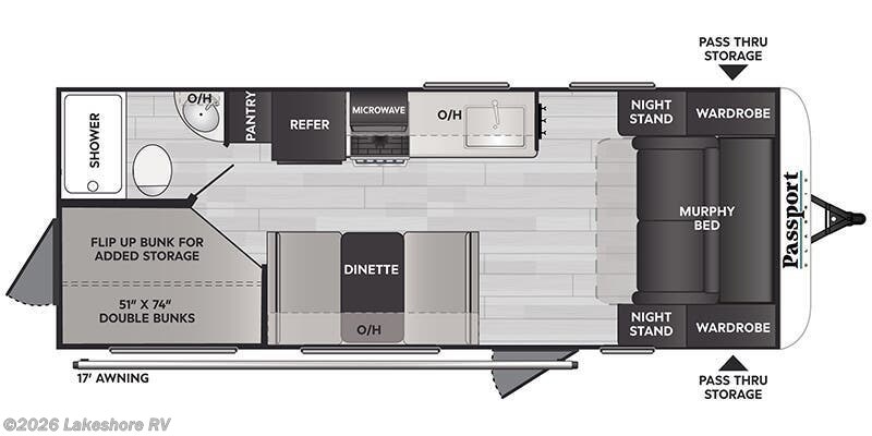 2025 Keystone Passport Classic 214BH - New Travel Trailer For Sale by Lakeshore RV in Muskegon, Michigan