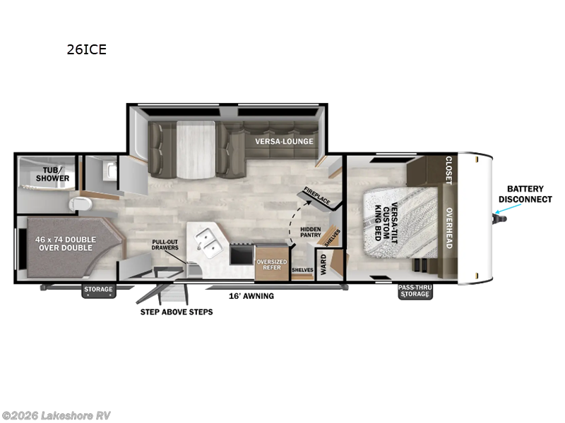 New 2025 Forest River Wildwood X-Lite 26ICE available in Muskegon, Michigan