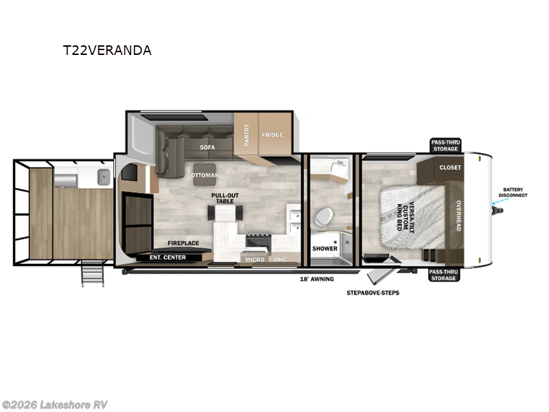 New 2025 Forest River Wildwood X-Lite 22VERANDA available in Muskegon, Michigan