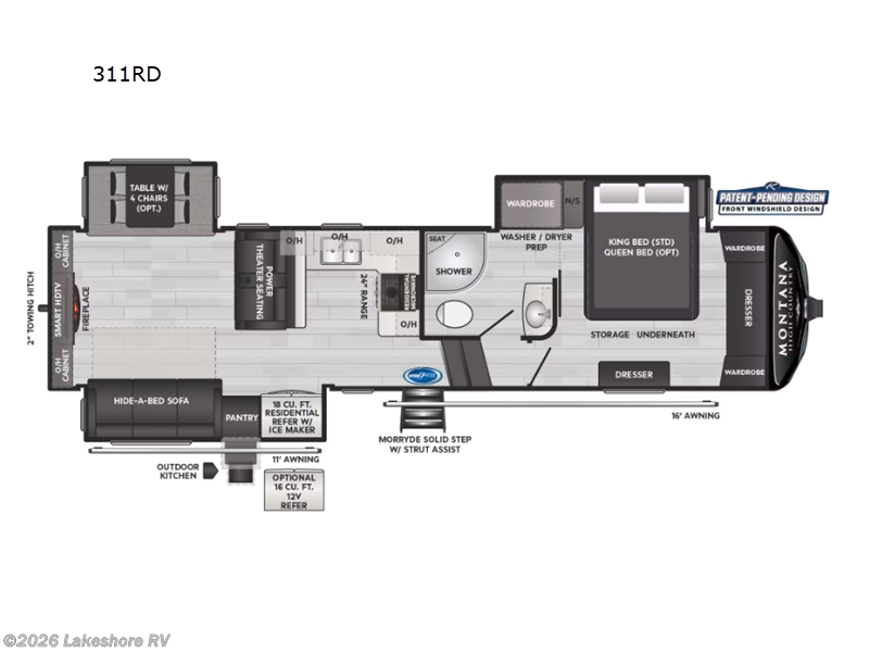 2025 Montana High Country 311RD by Keystone from Lakeshore RV in Muskegon, Michigan