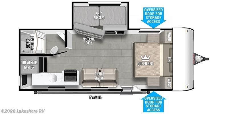2024 Forest River Wildwood FSX 162VIEW - New Travel Trailer For Sale by Lakeshore RV in Muskegon, Michigan