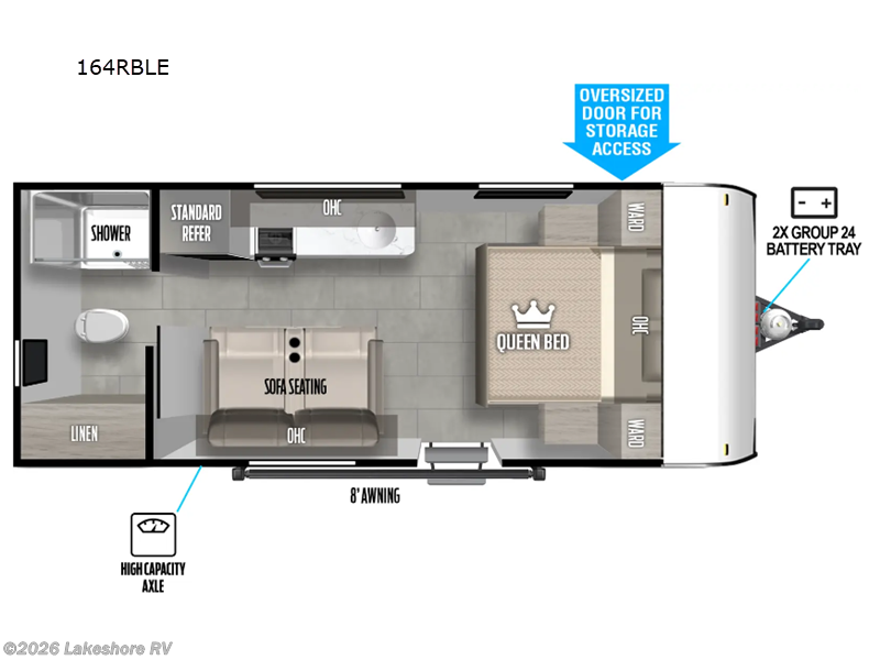 2024 Wildwood FSX 164RBLE by Forest River from Lakeshore RV in Muskegon, Michigan
