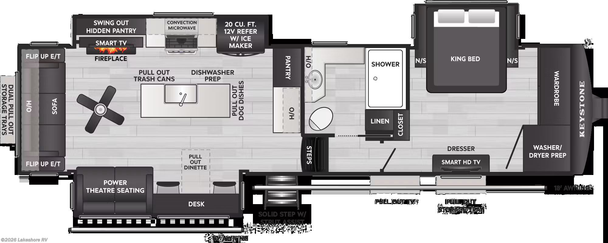 2026 Keystone Montana 3100RL - New Fifth Wheel For Sale by Lakeshore RV in Muskegon, Michigan