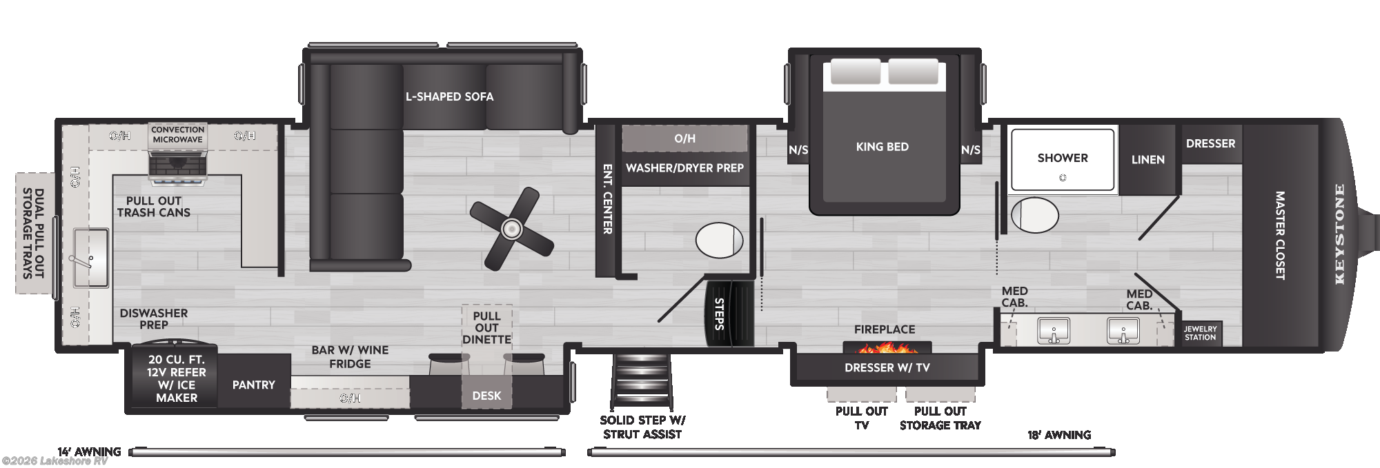 2026 Keystone Montana 3900RK - New Fifth Wheel For Sale by Lakeshore RV in Muskegon, Michigan