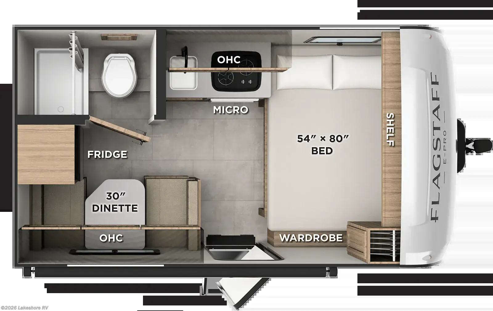 2027 Forest River Flagstaff E-Pro LE E131DLE - New Travel Trailer For Sale by Lakeshore RV in Muskegon, Michigan