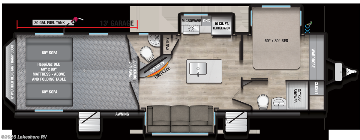2026 Alliance RV Valor 32T13 - New Fifth Wheel For Sale by Lakeshore RV in Muskegon, Michigan