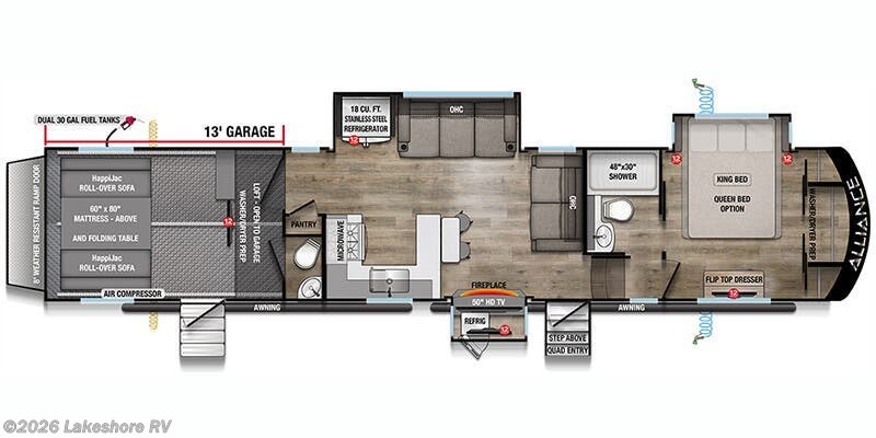 2025 Alliance RV Valor 40V13 - New Fifth Wheel For Sale by Lakeshore RV in Muskegon, Michigan
