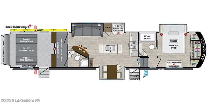 2023 Alliance RV Valor 43V13 - New Fifth Wheel For Sale by Lakeshore RV in Muskegon, Michigan