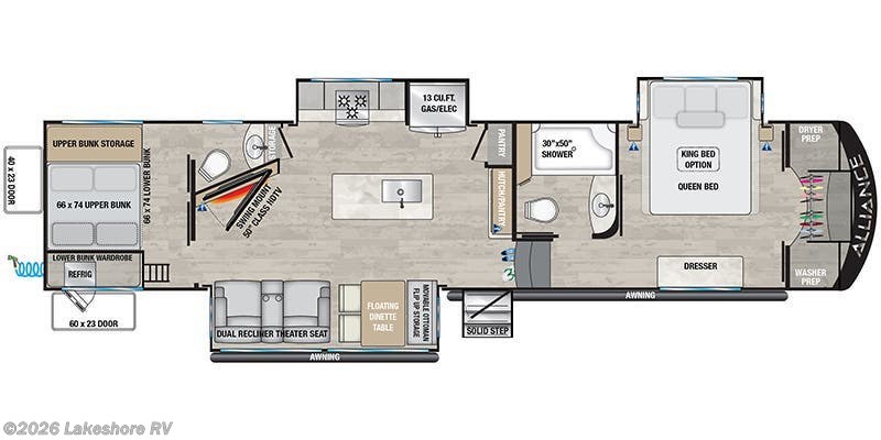 2023 Alliance RV Avenue 36BRM - New Fifth Wheel For Sale by Lakeshore RV in Muskegon, Michigan