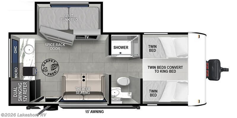 2024 Forest River Wildwood FSX 165VIEW - New Travel Trailer For Sale by Lakeshore RV in Muskegon, Michigan