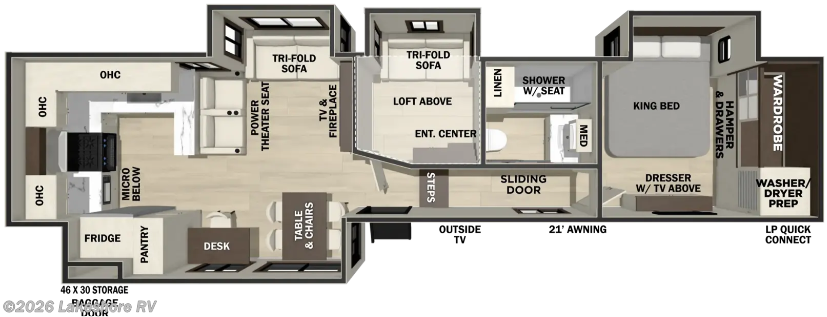 2027 Forest River Cedar Creek 390RKB - New Fifth Wheel For Sale by Lakeshore RV in Muskegon, Michigan