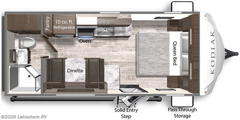2022 Dutchmen Kodiak Ultra-Lite Ultra-Lite 201QB - Used Travel Trailer For Sale by Lakeshore RV in Muskegon, Michigan