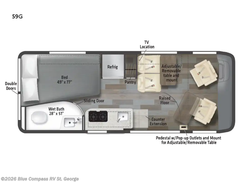 2023 Winnebago Travato 59G - Used Class B For Sale by Blue Compass RV St. George in Hurricane, Utah