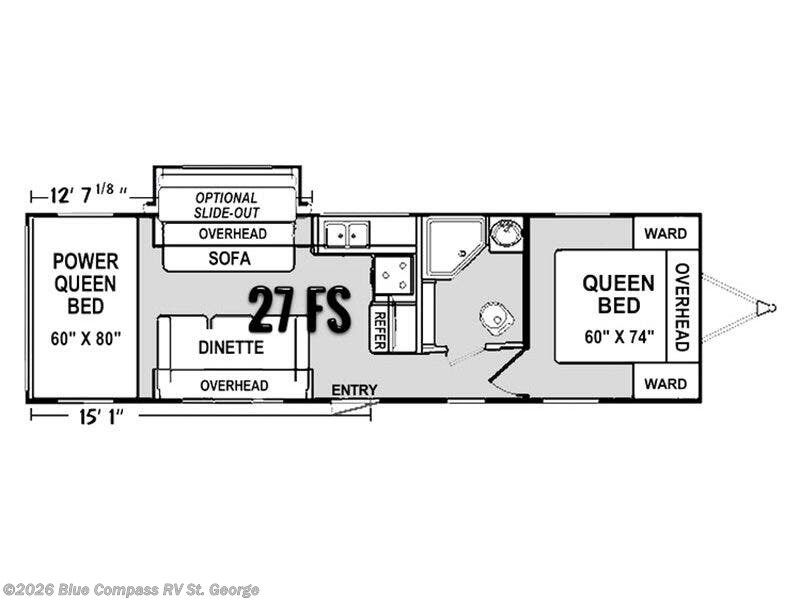 2018 Genesis Supreme Genesis Supreme 27 FS - Used Toy Hauler For Sale by Blue Compass RV St. George in Hurricane, Utah features Slideout