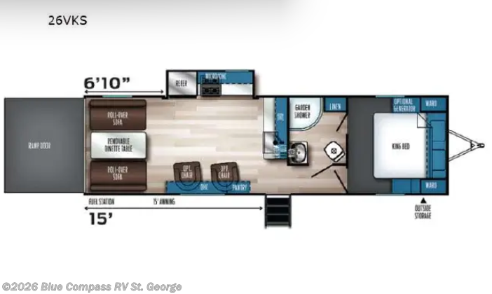 2023 Forest River Vengeance Rogue SUT 26VKS - Used Toy Hauler For Sale by Blue Compass RV St. George in Hurricane, Utah