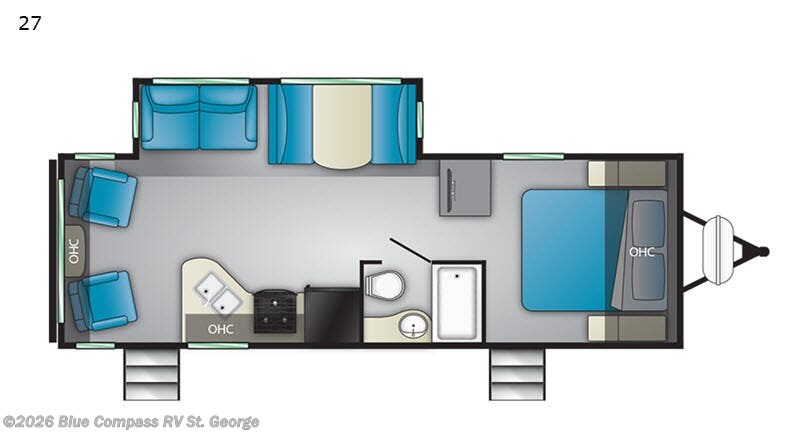 2019 Heartland Mallard 27 - Used Travel Trailer For Sale by Blue Compass RV St. George in Hurricane, Utah features Slideout
