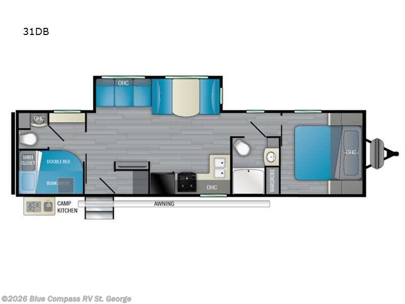 2021 Heartland Trail Runner 31 DB - Used Travel Trailer For Sale by Blue Compass RV St. George in Hurricane, Utah features Slideout