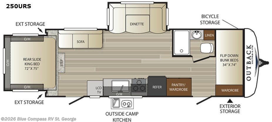 2017 Keystone Outback Ultra Lite 250URS - Used Travel Trailer For Sale by Blue Compass RV St. George in Hurricane, Utah features Slideout