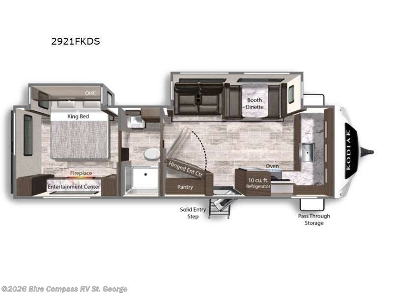 2022 Dutchmen Kodiak Ultimate 2921FKDS - Used Travel Trailer For Sale by Blue Compass RV St. George in Hurricane, Utah features Slideout