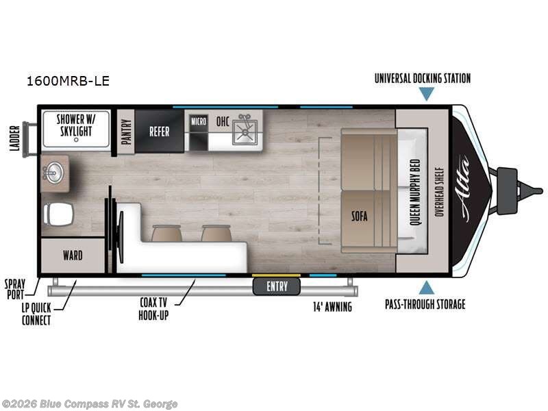 2026 East to West Alta 1600MRB-LE - New Travel Trailer For Sale by Blue Compass RV St. George in Hurricane, Utah