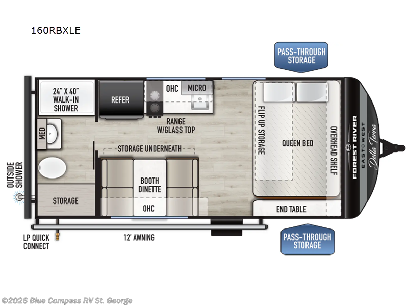 2026 East to West Della Terra LE 160RBXLE - New Travel Trailer For Sale by Blue Compass RV St. George in Hurricane, Utah