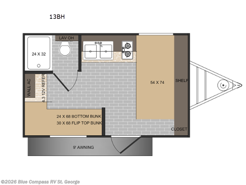 2026 Sunset Park RV Sun Lite LTD 13BH - New Travel Trailer For Sale by Blue Compass RV St. George in Hurricane, Utah