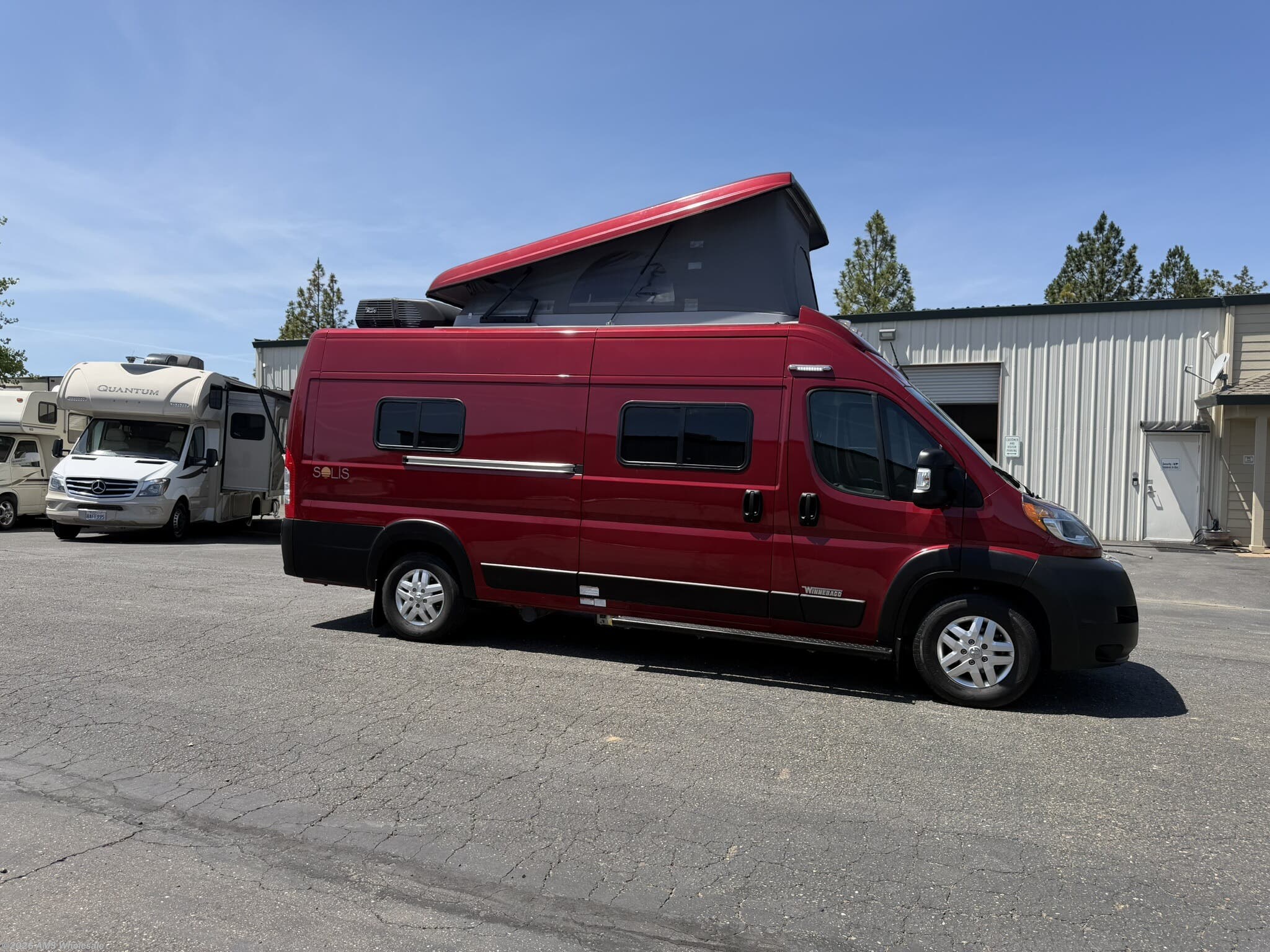 2026 Winnebago Solis 59PX - Used Class B For Sale by AMS Wholesale in Placerville, California features Hitch, Refrigerator, Clothes Rod, Solar Panel, Dinette