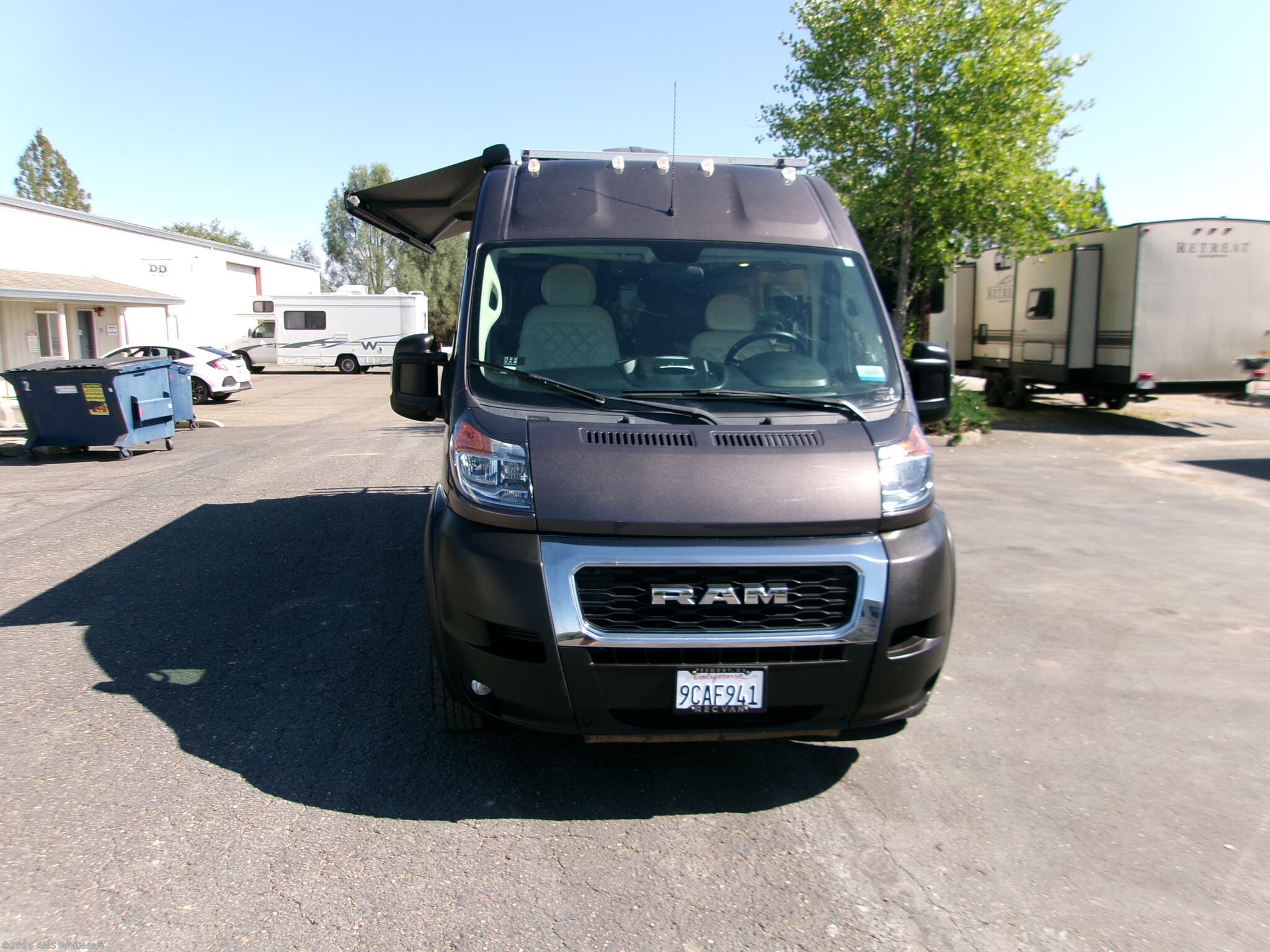 2022 Entegra Coach Ethos 20T - Used Class B For Sale by AMS Wholesale in Placerville, California features Black Tank Flush, Ladder, TV, Solar Panel, Furnace