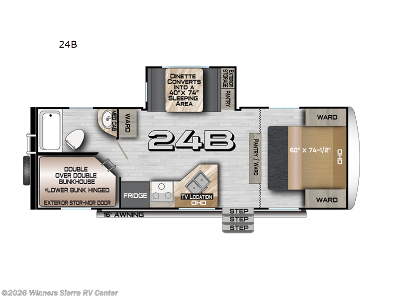 2025 Northwood Nash Camp 24B - New Travel Trailer For Sale by Winners Sierra RV Center in Colfax, California features Slideout