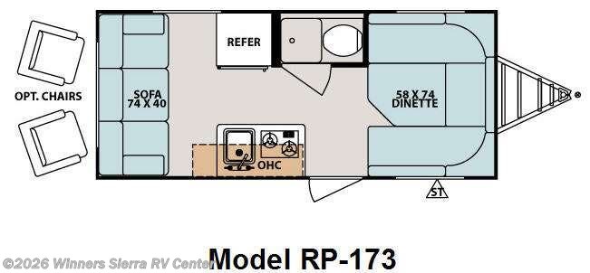 2010 Forest River R Pod RP-173 - Used Travel Trailer For Sale by Winners Sierra RV Center in Colfax, California