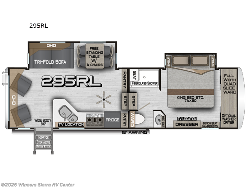 2026 Northwood Arctic Fox NXT 295RL - New Fifth Wheel For Sale by Winners Sierra RV Center in Colfax, California features Slideout