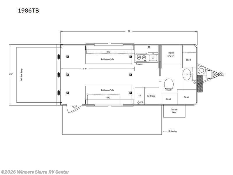 2021 Sundowner Trail Blazer 1869TB - Used Toy Hauler For Sale by Winners Sierra RV Center in Colfax, California
