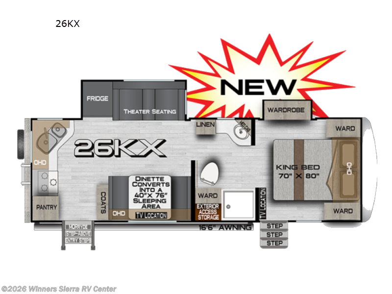 2026 Northwood Arctic Fox NXT 26KX - New Travel Trailer For Sale by Winners Sierra RV Center in Colfax, California features Slideout