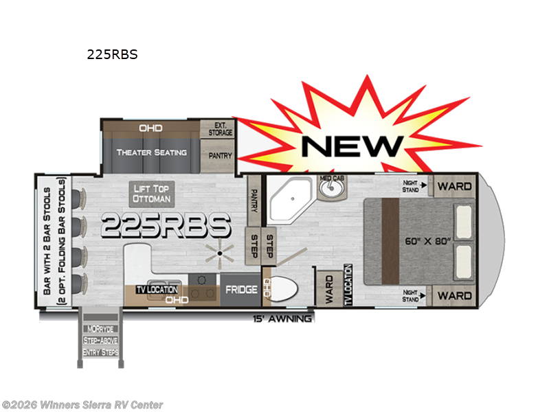 2026 Northwood Arctic Fox Rapid 225RBS - New Fifth Wheel For Sale by Winners Sierra RV Center in Colfax, California features Slideout