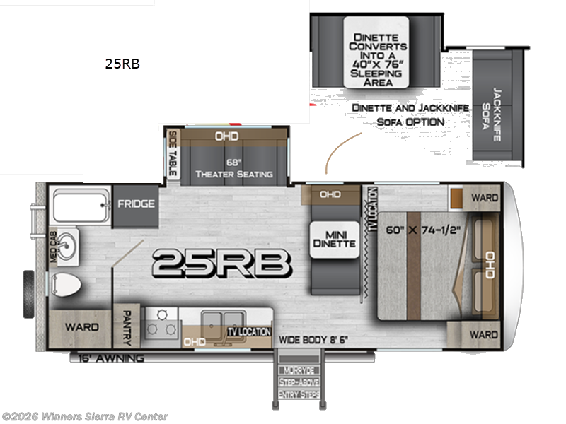 2027 Northwood Arctic Fox NXT 25RB - New Travel Trailer For Sale by Winners Sierra RV Center in Colfax, California features Slideout