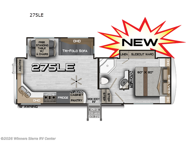 2027 Northwood Arctic Fox NXT 275LE - New Fifth Wheel For Sale by Winners Sierra RV Center in Colfax, California features Slideout