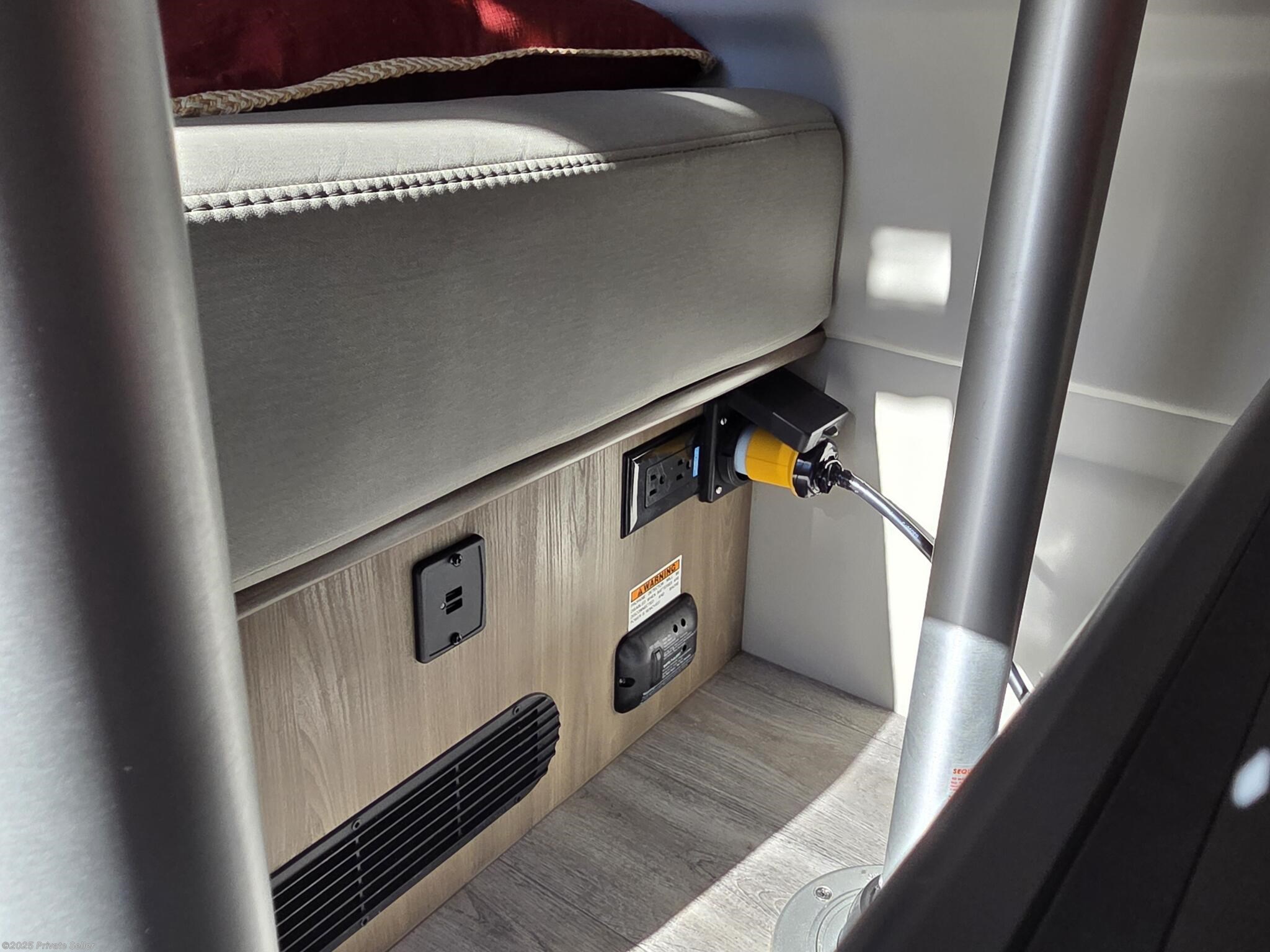 TransferSwtich under rear passenger seat for Portable Generator usage on the road to use A/C and Microwave without turning on the Genny.