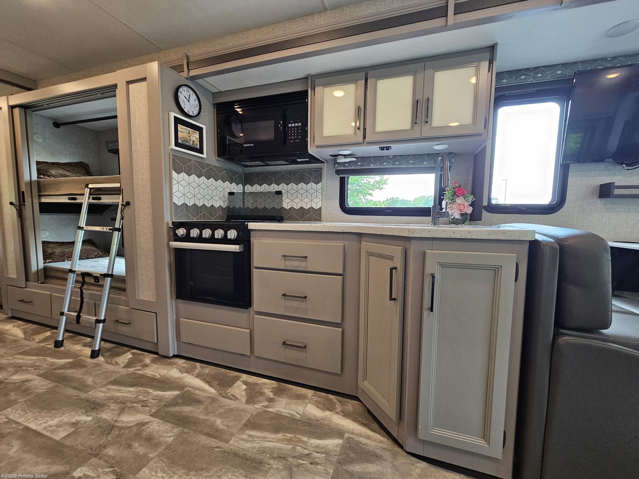 Kitchen and Bunks